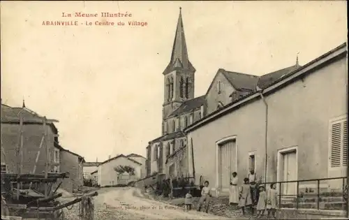 Ak Abainville Meuse, Le Centre du Village
