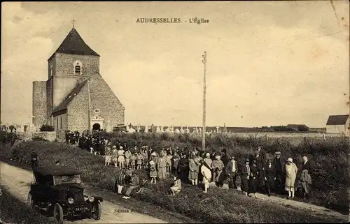 Ak Audresselles Pas de Calais, L'Eglise