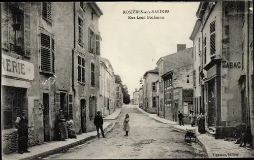 Ak Rosieres aux Salines Meurthe et Moselle, Rue Léon Bocheron