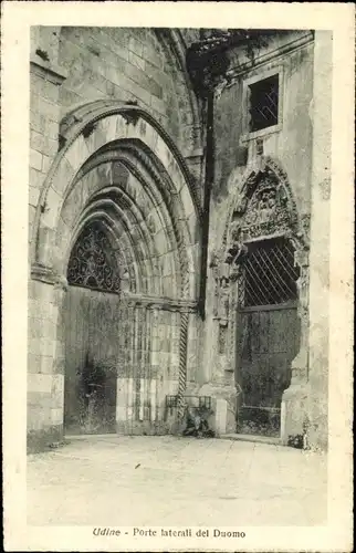 Ak Udine Friuli Venezia Giulia, Porta laterali del Duomo
