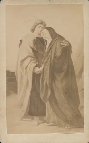 Carte de Visite Maria und Josef, Portrait