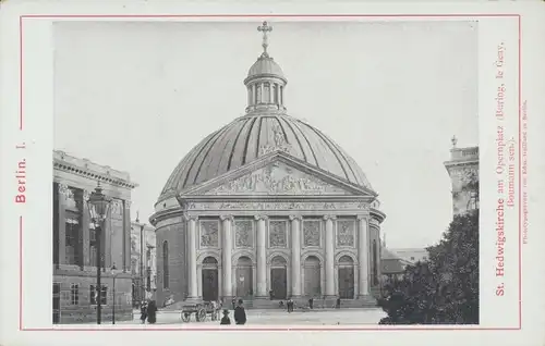 Kabinett Foto Berlin Mitte, St. Hedwigskirche am Opernplatz, Edm. Gaillard