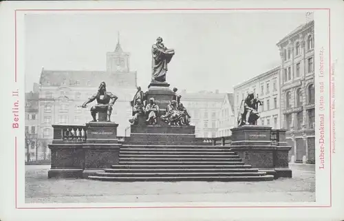 Kabinett Foto Berlin Mitte, Luther Denkmal, Otto und Toberentz, Edm. Gaillard