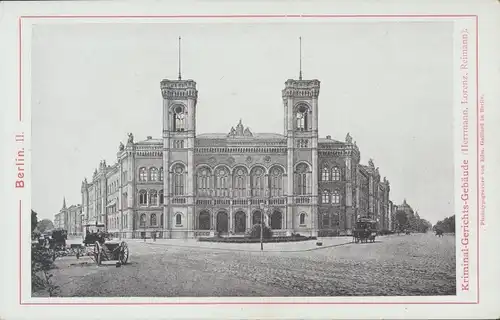 Kabinett Foto Berlin Moabit, Kriminal Gerichtsgebäude, Edm. Gaillard