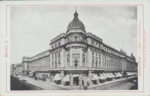 Kabinett Foto Berlin Mitte, Zentral Hotel, v. d. Hude und Hennicke, E. Gaillard