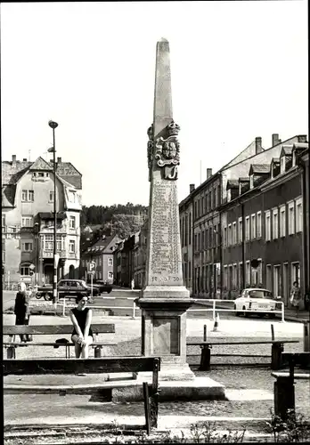 Ak Geyer im Erzgebirge Sachsen, Distanzsäule