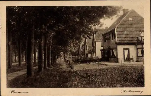 Ak Brummen Gelderland, Stationsweg