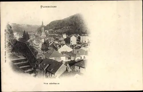Ak Plombières Lothringen Vosges, Vue Générale