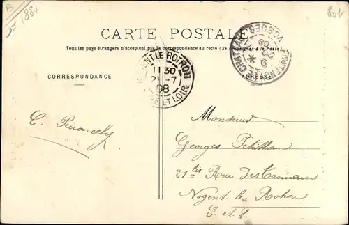 Ak Fontenoy-le-Chateau, Ruines du Château