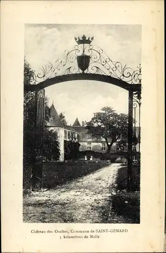 Ak Saint Génard Deux Sèvres, Château des Ouches