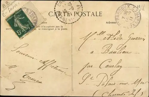 Ak Saint Pardoux Deux Sèvres, Intérieur de l´Église