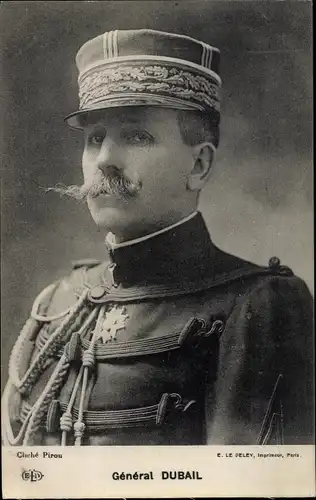 Ak General Augustin Dubail, Portrait