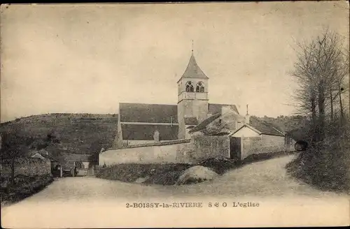 Ak Boissy la Rivière Essonne, L´Église