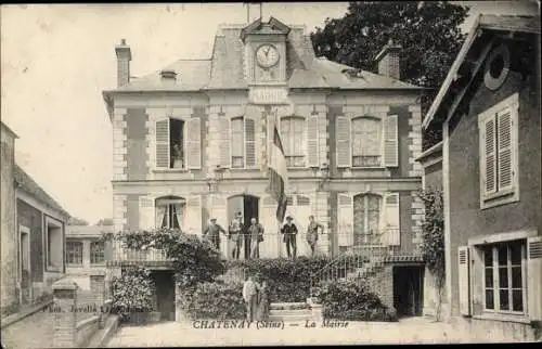 Ak Châtenay Hauts de Seine, La Mairie