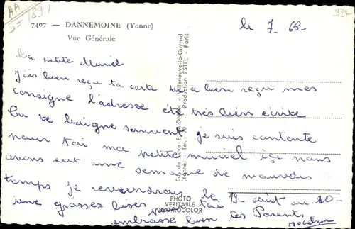 Ak Dannemoine Yonne, Vue Générale