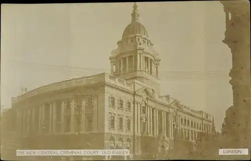 Foto Ak London City, The new Central Criminal Court Old Bailey