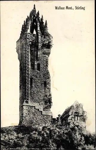 Ak Stirling Schottland, Wallace Mont.