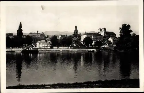 Ak Litoměřice Leitmeritz Region Aussig, Panorama