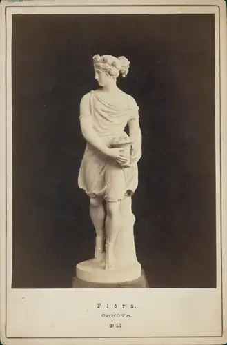 Kabinett Foto Flora Skulptur, Allegorie, Canova 2057, Vogel