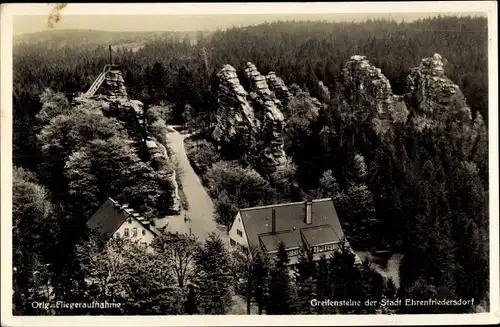 Ak Ehrenfriedersdorf im Erzgebirge, Greifensteine, Greifensteinberghaus