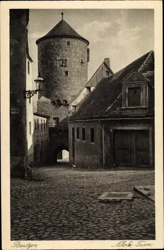Ak Bautzen in der Oberlausitz, Nikolai Turm