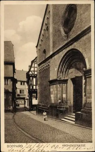 Ak Boppard am Rhein, Kronenstraße