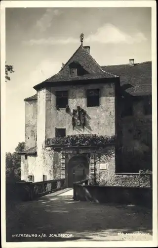 Ak Meersburg am Bodensee, Schlosstor