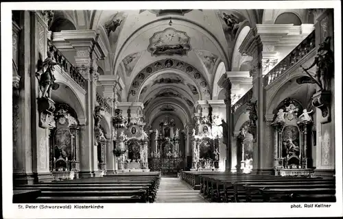 Ak St Peter im Hochschwarzwald, Klosterkirche, Inneres