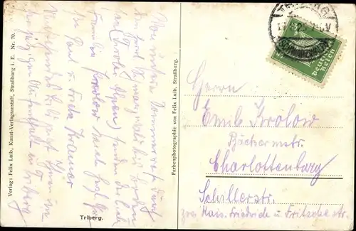 Ak Triberg im Schwarzwald, Teilansicht