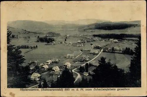 Ak Hinterzarten im Südschwarzwald, Blick vom Scheibenfelsen