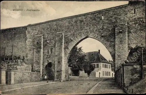Ak Worms in Rheinland Pfalz, Andreas Tor