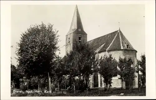 Foto Ak Diever Drenthe Niederlande, Ned. Herv. Kerk