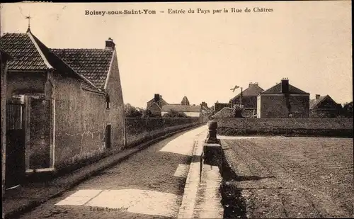 Ak Boissy sur Saint Yon Essonne, Rue de Châtres