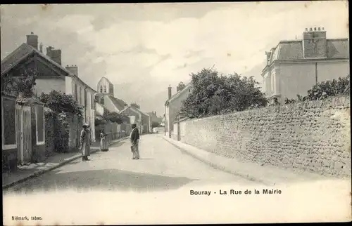 Ak Bouray Essonne, Rue de la Mairie