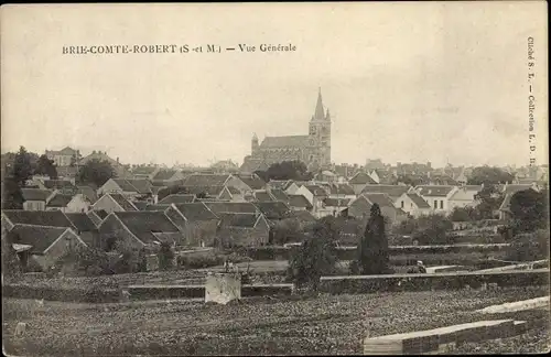 Ak Brie Comte Robert Seine et Marne, Vue Générale