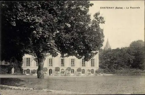 Ak Châtenay Hauts de Seine, La Roseraie