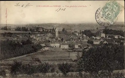 Ak Coulanges sur Yonne, Vue Générale