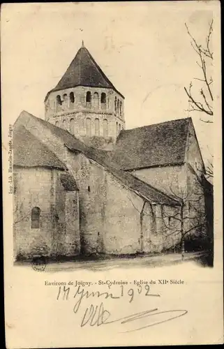 Ak Joigny Yonne, Église Saint Cydroine