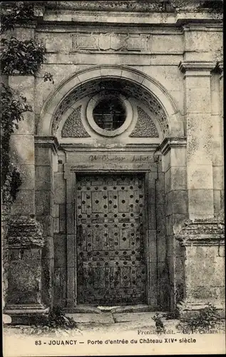 Ak Jouancy Yonne, Porte d´Entrée du Château