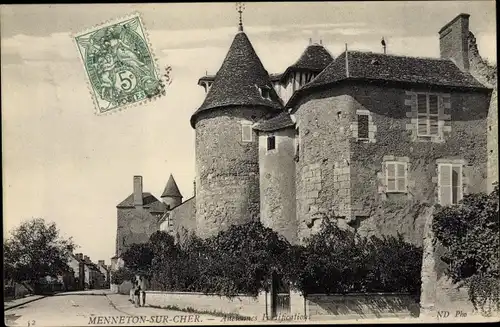 Ak Mennetou sur Cher Loir et Cher, Anciennes Fortifications