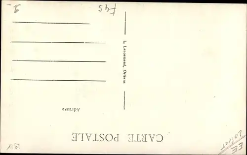 Ak Clery Loiret, Pèlerinage Septembre 1927