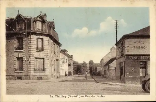 Ak Le Thillay Val d'Oise, Rue des Ecoles
