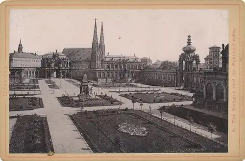 Kabinett Foto Dresden, Der Zwinger und die Sophienkirche