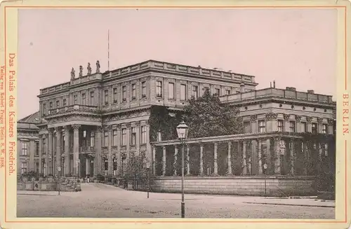 Kabinett Foto Berlin Mitte, Palais des Kaisers Friedrich