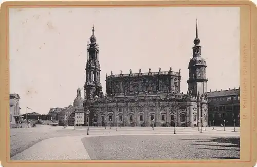 Kabinett Foto Dresden, Katholische Hofkirche