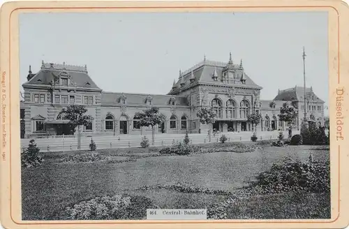 Kabinett Foto Düsseldorf am Rhein, Zentralbahnhof