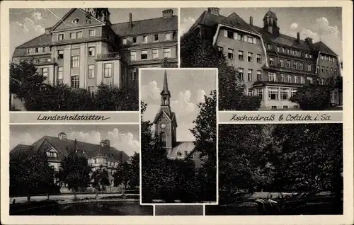 Ak Zschadraß Colditz in Sachsen, Landesheilstätten, Kirchturm