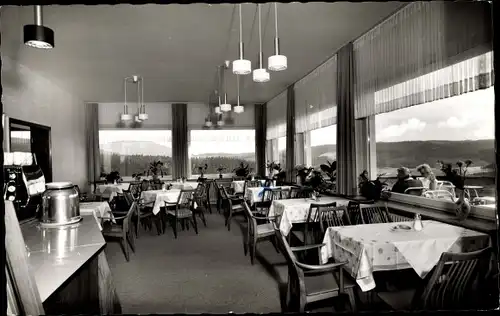 Ak Schulenberg Clausthal Zellerfeld im Oberharz, Café Muhs, Innenansicht