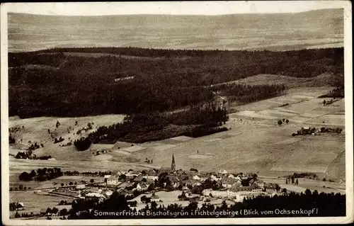 Ak Bischofsgrün im Fichtelgebirge, Panoramablick vom Ochsenkopf