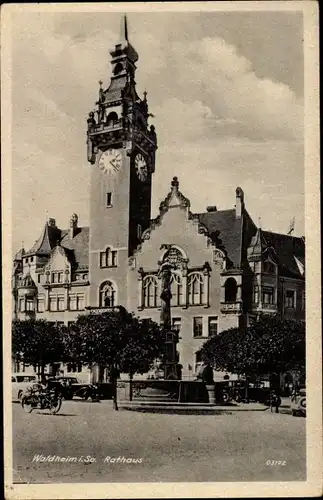 Ak Waldheim in Sachsen, Rathaus